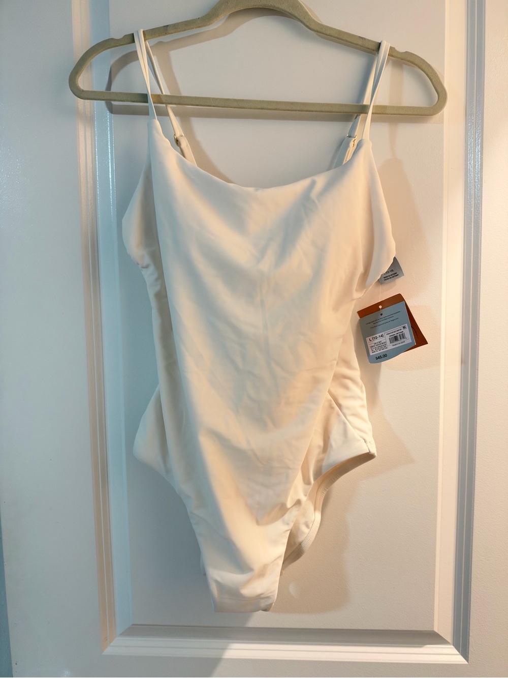 Target White Strap One-Piece Swimsuit NWT